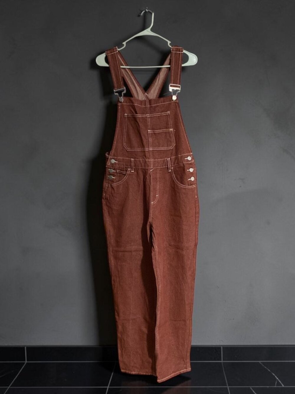 Rust Denim Overalls Loose Fit | Medium | Excellent Condition NWOT